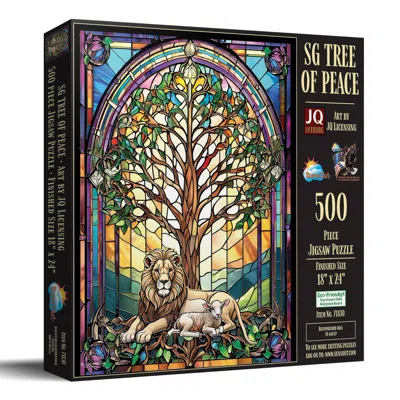Sunsout Tree Of Peace Stained Glass 500 Piece Jigsaw Puzzle For Adults In Multi