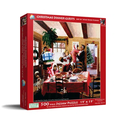Sunsout Christmas Dinner Guests 500 Piece Jigsaw Puzzle For Adults Christmas In Multi