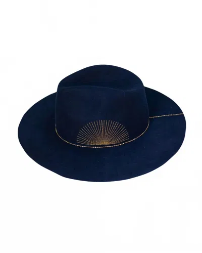 Van Palma Women's Basile Hat In Midnight Blue In Blue