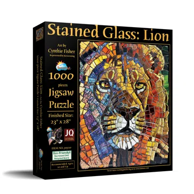 Sunsout Stained Glass Lion 1000 Piece Jigsaw Puzzle For Adults In Multi