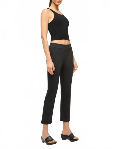 Staud Hunter Cropped Pants In Black In Blue