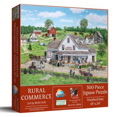 Sunsout Rural Commerce 500 Piece Jigsaw Puzzle For Adults In Multi