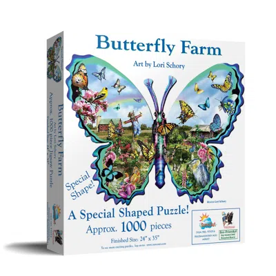 Sunsout Butterfly Farm 1000 Piece Jigsaw Puzzle For Adults Special Shape In Multi