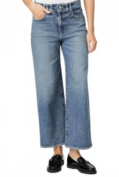 Paige Sasha Ankle Wide Leg Jeans In Costar In Blue