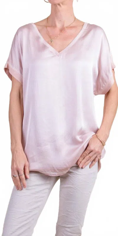 Gigi Moda Mirabella V-neck Top In Pink In Pink