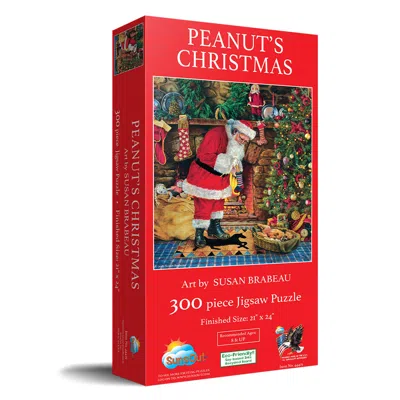 Sunsout Peanut's Christmas 300 Piece Jigsaw Puzzle For Adults Christmas In Multi