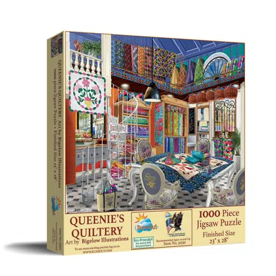 Sunsout Queenie's Quiltery 1000 Piece Jigsaw Puzzle For Adults In Multi