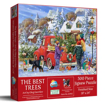 Sunsout The Best Trees 500 Piece Jigsaw Puzzle For Adults In Red
