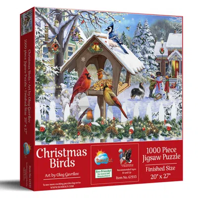 Sunsout Christmas Birds 1000 Piece Jigsaw Puzzle For Adults In Multi