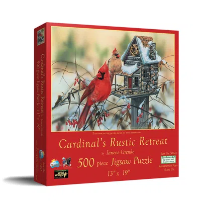 Sunsout Cardinal's Rustic Retreat 500 Piece Jigsaw Puzzle For Adults In Multi