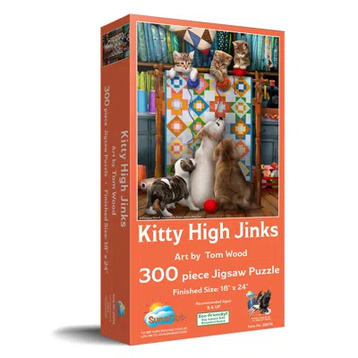 Sunsout Kitty High Jinx 300 Piece Jigsaw Puzzle For Adults In Multi