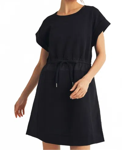 Jodifl Women's Knit Drawstring Waist Dress In Olive Brown In Black