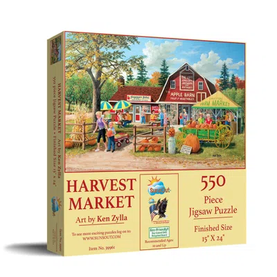 Sunsout Harvest Market 550 Piece Jigsaw Puzzle For Adults Halloween In Multi