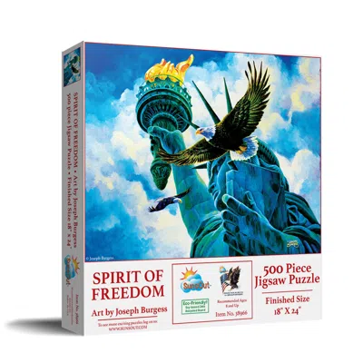 Sunsout Spirit Of Freedom 500 Piece Jigsaw Puzzle For Adults Fourth Of July In Multi