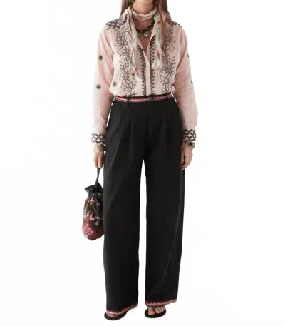 Maison Hotel Lolo Pants In Deep Sea In Gray