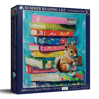 Sunsout Summer Reading List 500 Piece Jigsaw Puzzle For Adults In White