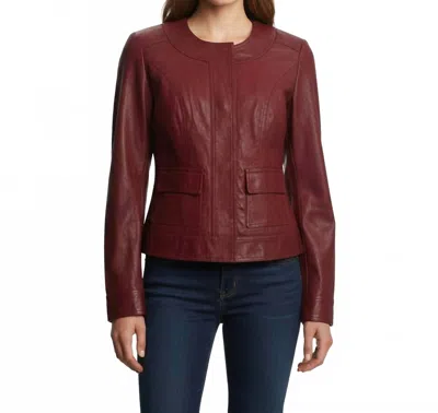 Kut From The Kloth Ainsley Snap Front Jacket In Red In Red