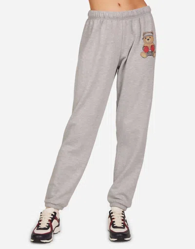 Lauren Moshi Kori Boxing Bear Joggers In Gray