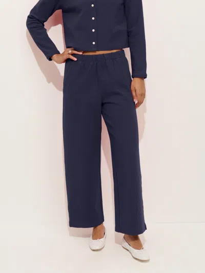 Alex Mill Riley Pant In Linen In Blue