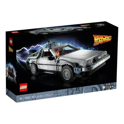 Lego Back To The Future Delorean Time Machine Set In Metallic