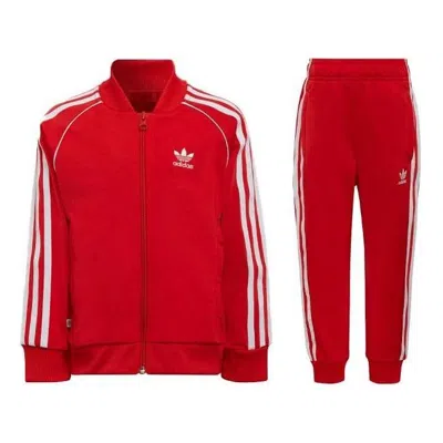 Adidas Originals (gs) Adidas Adicolor Sst Track Suits 'red'
