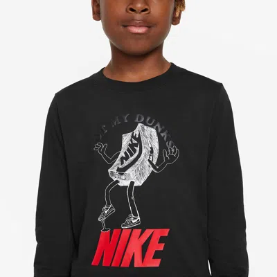 Nike (ps)  Sportswear Long-sleeve T-shirt 'black'