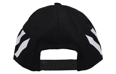 Off-white Stripe Casual Baseball Cap Black