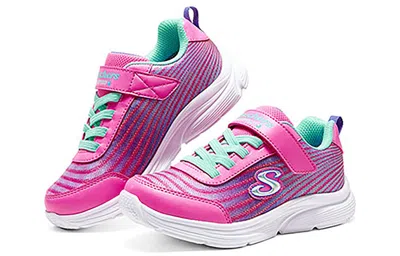 Skechers (gs)  Dreamy Dancer Radiant Rogue Sneaker 'pink Green' In Multi