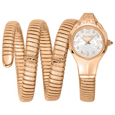 Just Cavalli Snake Women's Watch In Gold