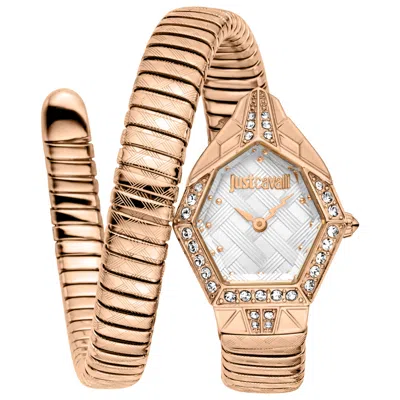 Just Cavalli Snake Women's Watch In Gold