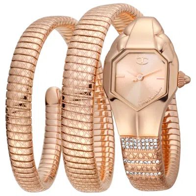 Just Cavalli Glam Snake Women's Watch In Gold