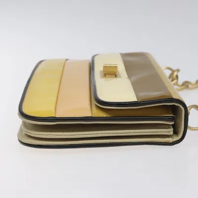 Pre-owned Chanel Vintage Chain Shoulder Bag Patent Leather Multicolour Patent_leather Backpack Bag ()