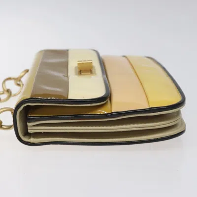 Pre-owned Chanel Vintage Chain Shoulder Bag Patent Leather Multicolour Patent_leather Backpack Bag ()