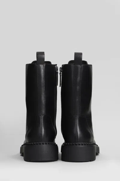 Ash Misty Combat Boots In Black