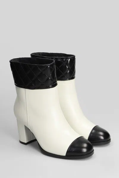 Gold & Rouge Tulli High Heels Ankle Boots In Nude