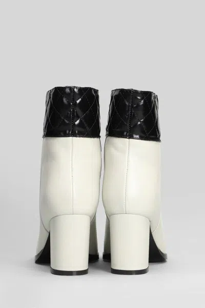 Gold & Rouge Tulli High Heels Ankle Boots In Nude