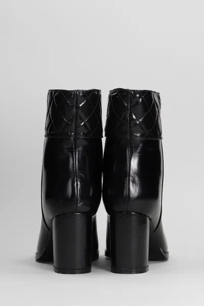 Gold & Rouge Tulli High Heels Ankle Boots In Black