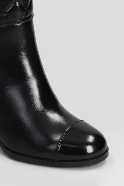 Gold & Rouge Tulli High Heels Ankle Boots In Black