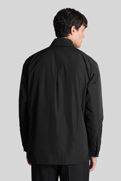 Aspesi Giles Casual Jacket In Black Polyester In Black