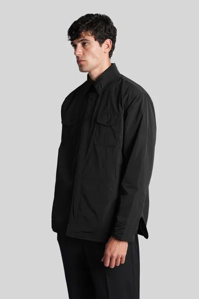 Aspesi Giles Casual Jacket In Black Polyester In Black