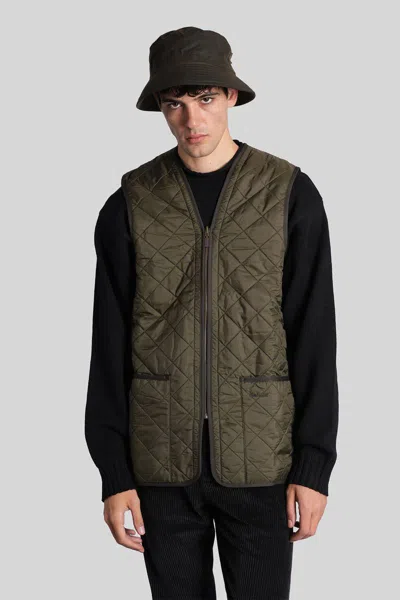 Barbour Polarquilt Vest In Green Cotton In Green