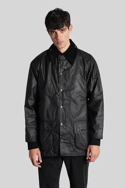 Barbour Beaufort Wax Jkt Casual Jacket In Black