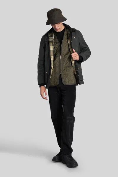 Barbour Polarquilt Vest In Green Cotton In Green