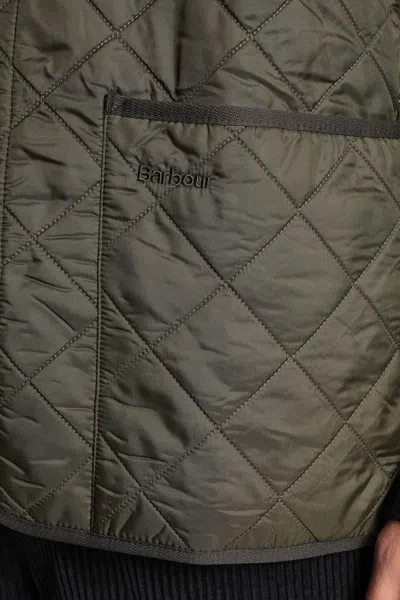 Barbour Polarquilt Vest In Green Cotton In Green