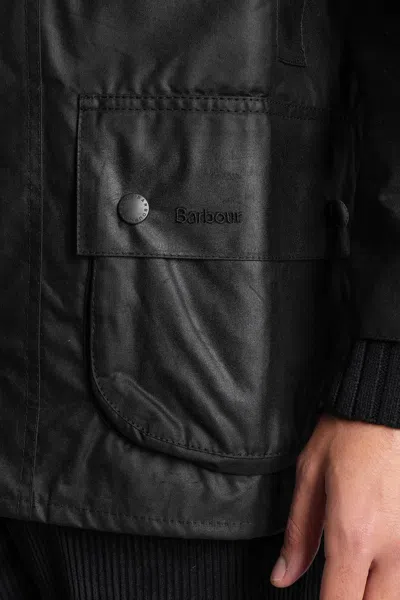 Barbour Beaufort Wax Jkt Casual Jacket In Black