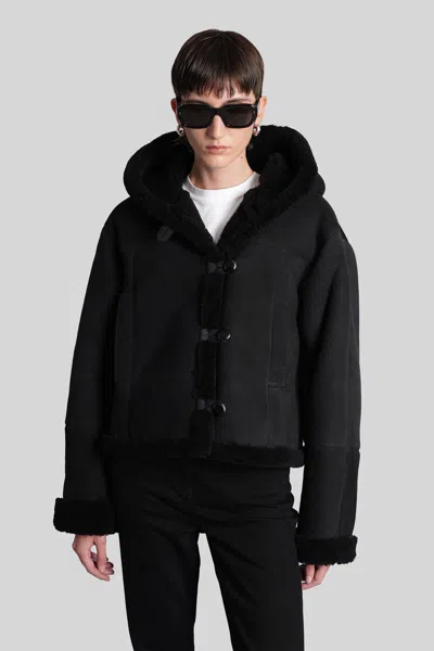Iro Huesca Shearling In Black