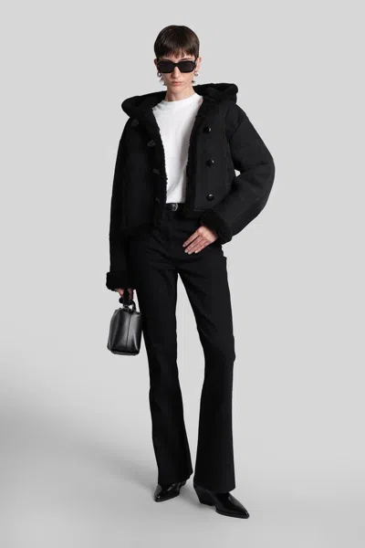 Iro Huesca Shearling In Black