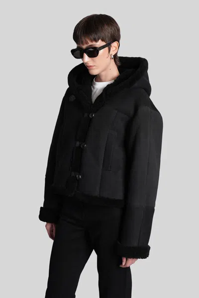 Iro Huesca Shearling In Black