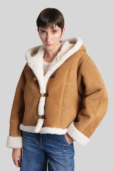 Iro Huesca Shearling In Brown