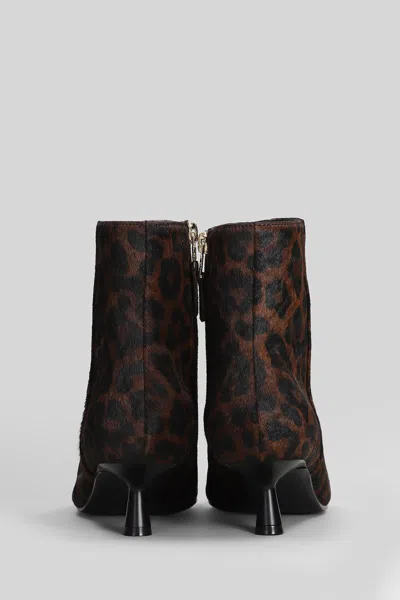 Bibi Lou 45mm Animal Print-heel Boots In Multi